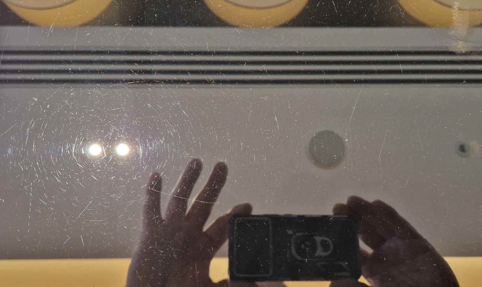 Scratched Glass Table Top
